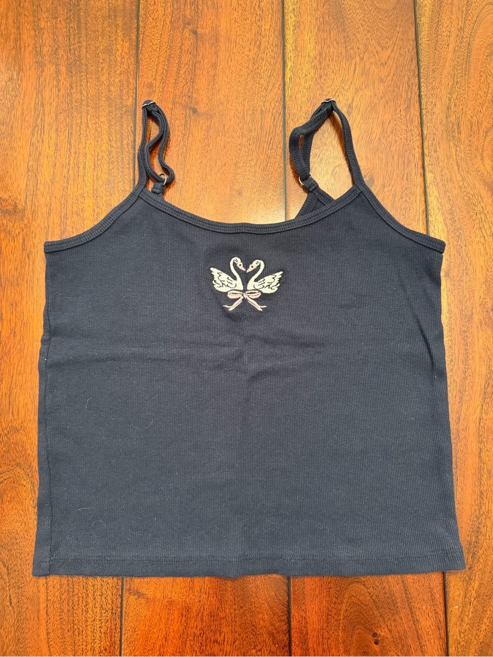 Hollister Navy Blue Swan Tank Top